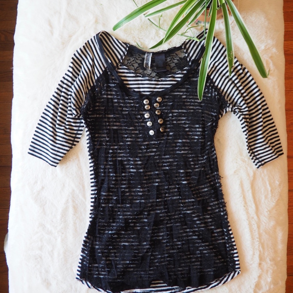 Striped Lacy Shirt